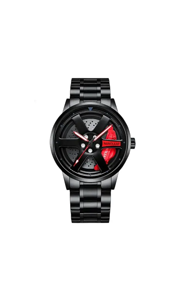 Car Spinning Wheel Watch For Men by SnapLoot